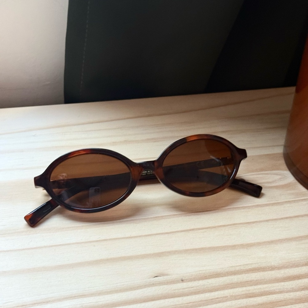 Oval Brown Sunglasses